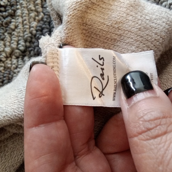 Rails Kigston Womens Jogger Heather Brown Embroidered Stars Size Small - Picture 5 of 13